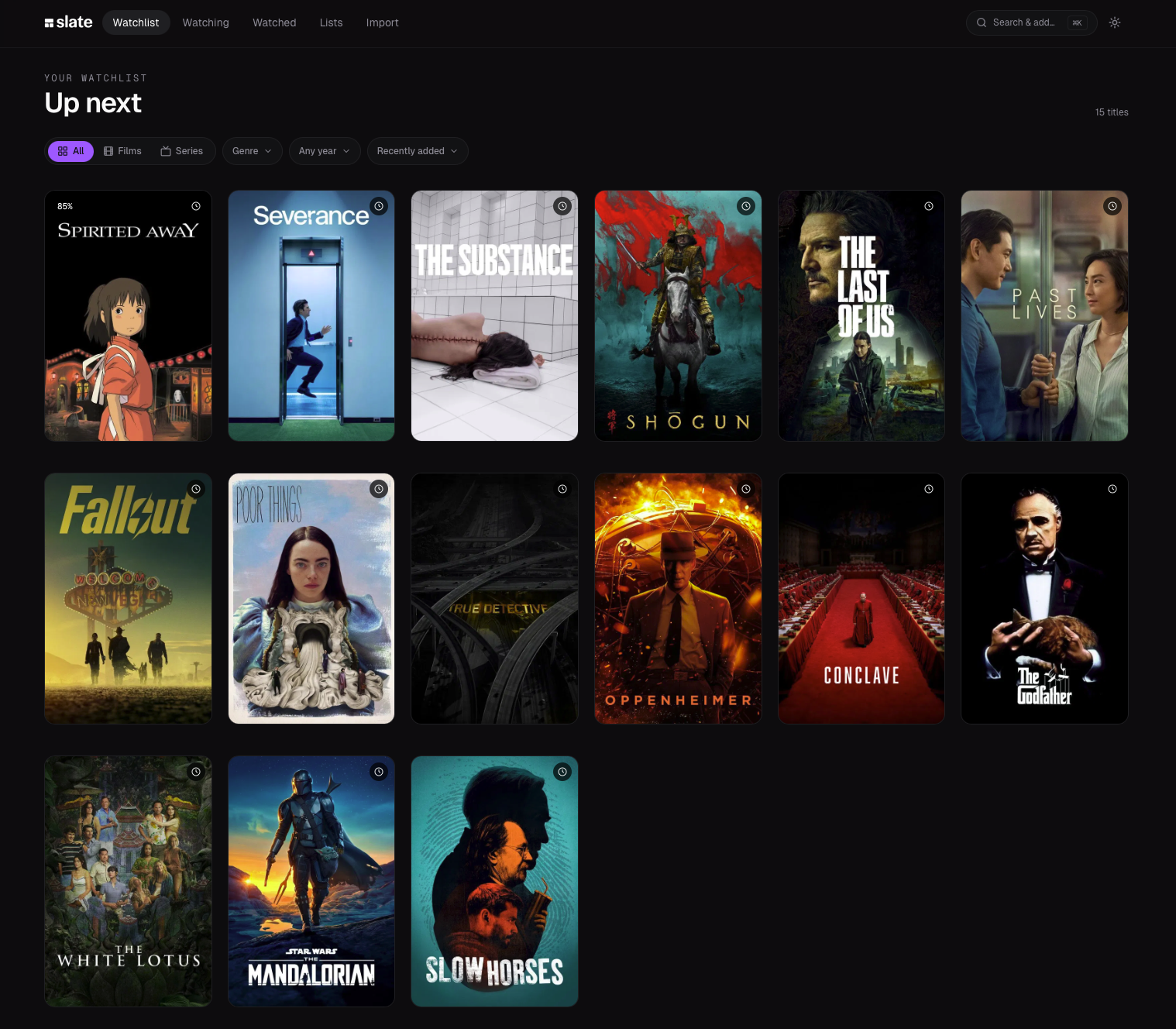 Slate watchlist